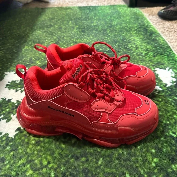 Red Balenciaga Triple S